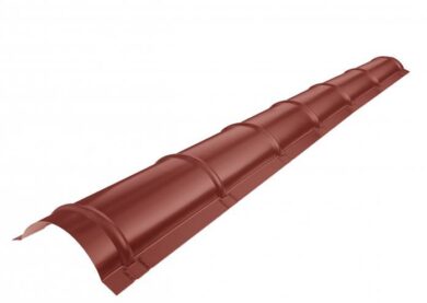 Střešní hřebenáč oblý, ocelově červený RAL 3009, délka 3m lesklý  (5460)