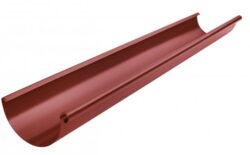 Žlab hliníkový ocelově červený 330 mm, délka 6 m