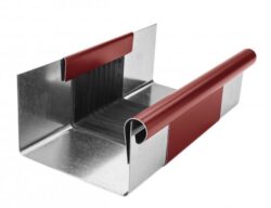 Žlab dilatační pozinkovaný ocelově červený r.š. 250 mm, délka 260 mm