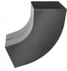 Koleno hliníkové hranaté antracit 120 mm