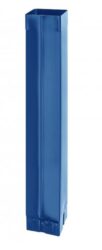 Svod pozinkovaný hranatý modrý 120 mm, délka 3 m