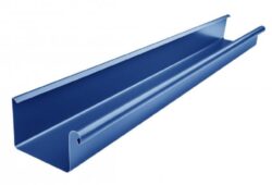 Žlab pozinkovaný hranatý modrý 250 mm, délka 4 m