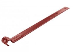 Držák žlabu pozinkovaný ocelově červený pro žlab 400 mm